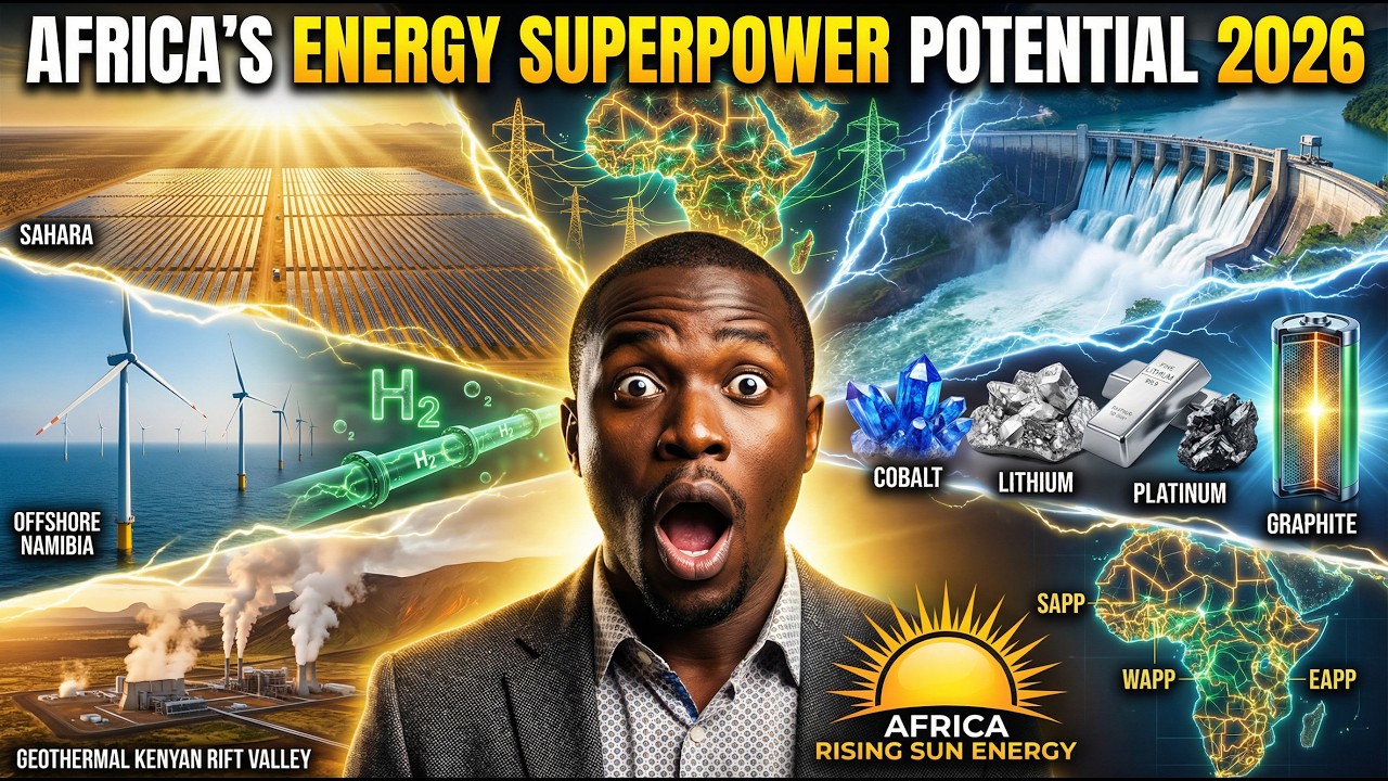 Sahara Solaire Congo Hydro Cobalt H2 — L'Afrique va Dominer l'Énergie Mondiale en 2050