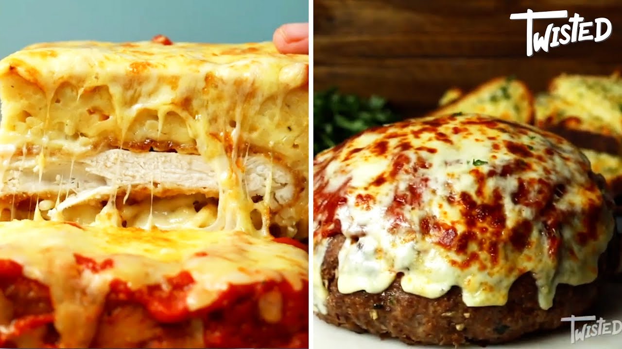 Huge Meatball With Stuffed With Cheese And Spaghetti | Twisted | Pasta Bakes