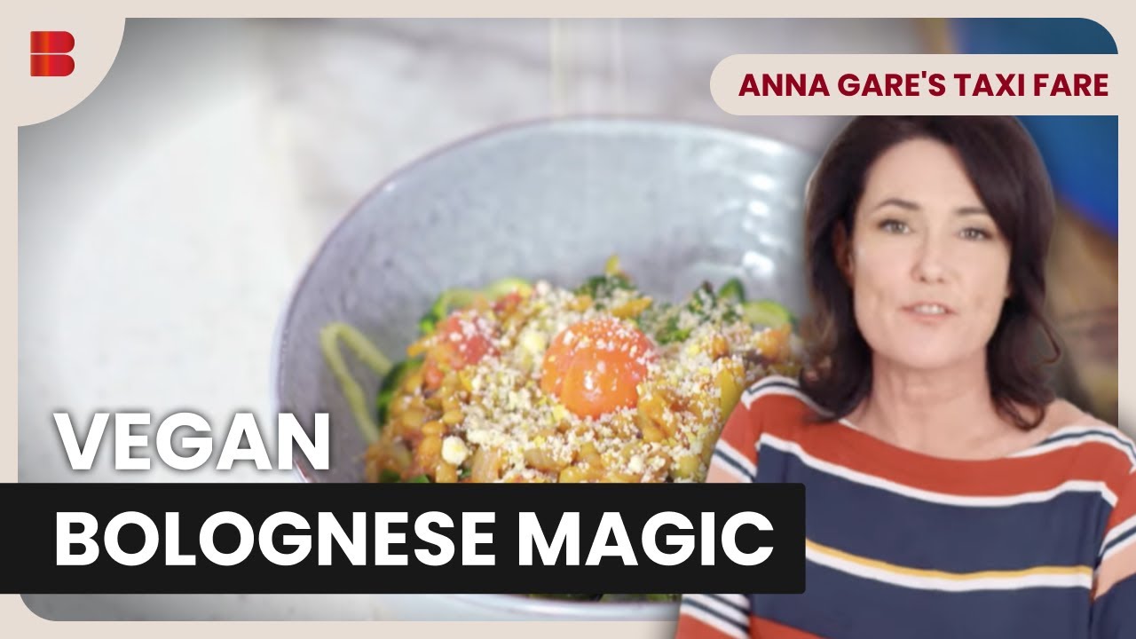 Vegan Bolognese with Spiralled Zucchini | Anna Gare's Taxi Fare
