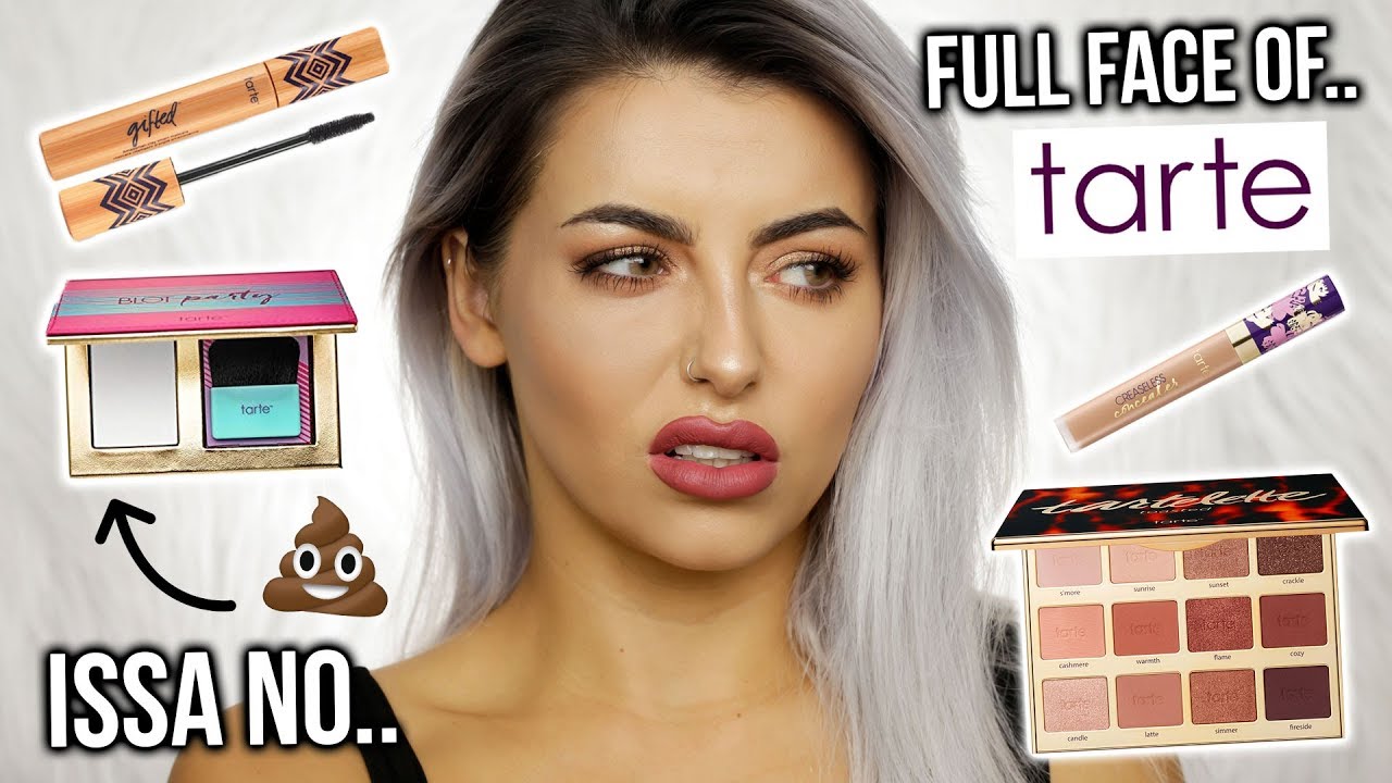 TESTING TARTE MAKEUP! FULL FACE OF FIRST IMPRESSIONS, TUTORIAL + REVIEW!