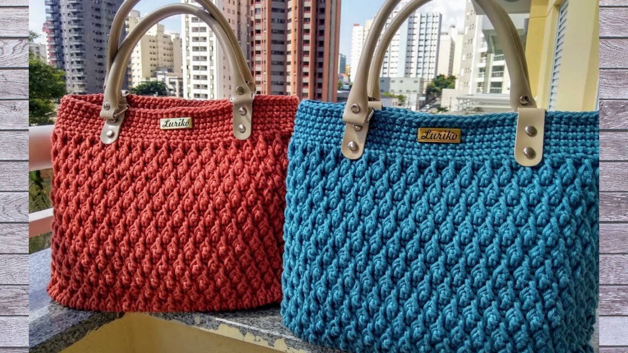 Bolsa de crochê Netuno - ponto novo!!