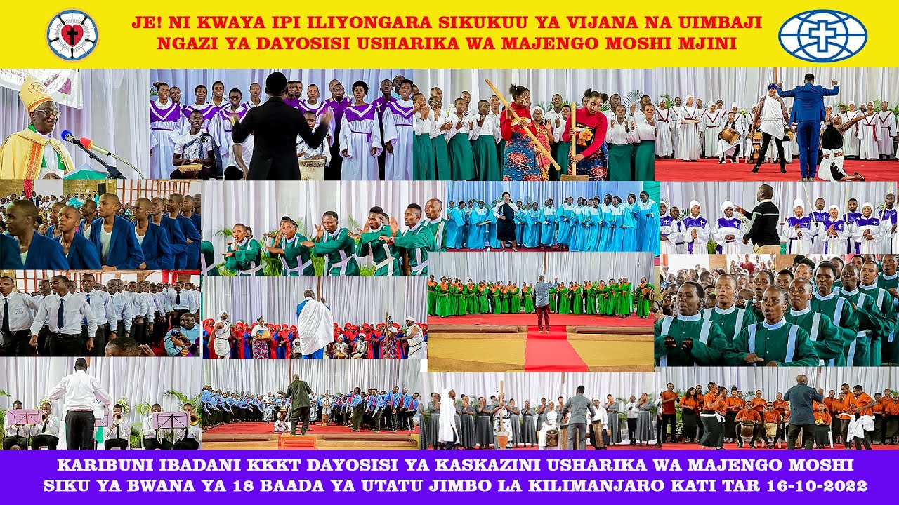 KARIBU IBADA YA UIMBAJI NGAZI YA DAYOSISI UONE KWAYA ZILIZONGARA SIKUKUU YA UIMBAJI&VIJANA16-10-2022