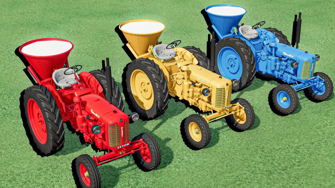 Work with Colors - LIME JOB with ZETOR Mini Tractor | Farming Simulator 22