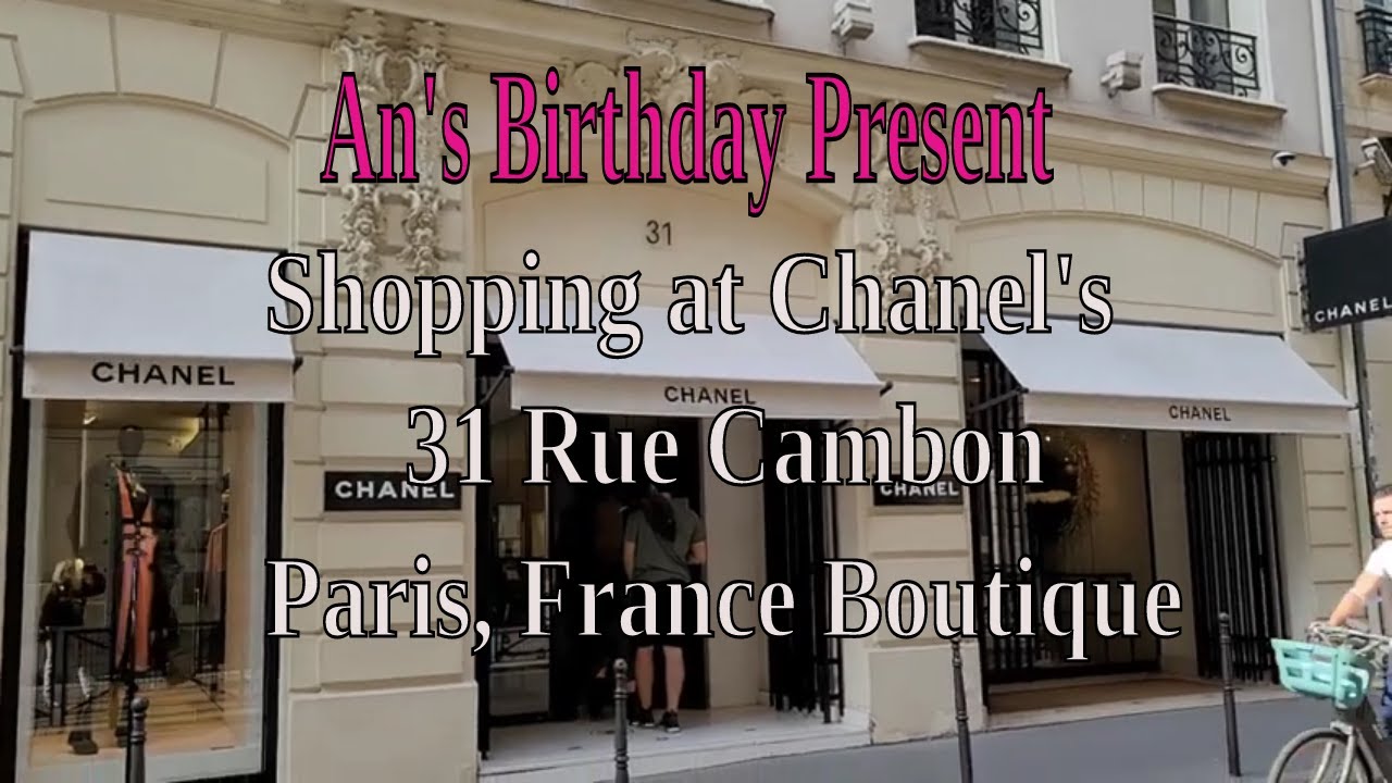 POSTCARD FROM CHANEL 31 RUE CAMBON IN PARIS