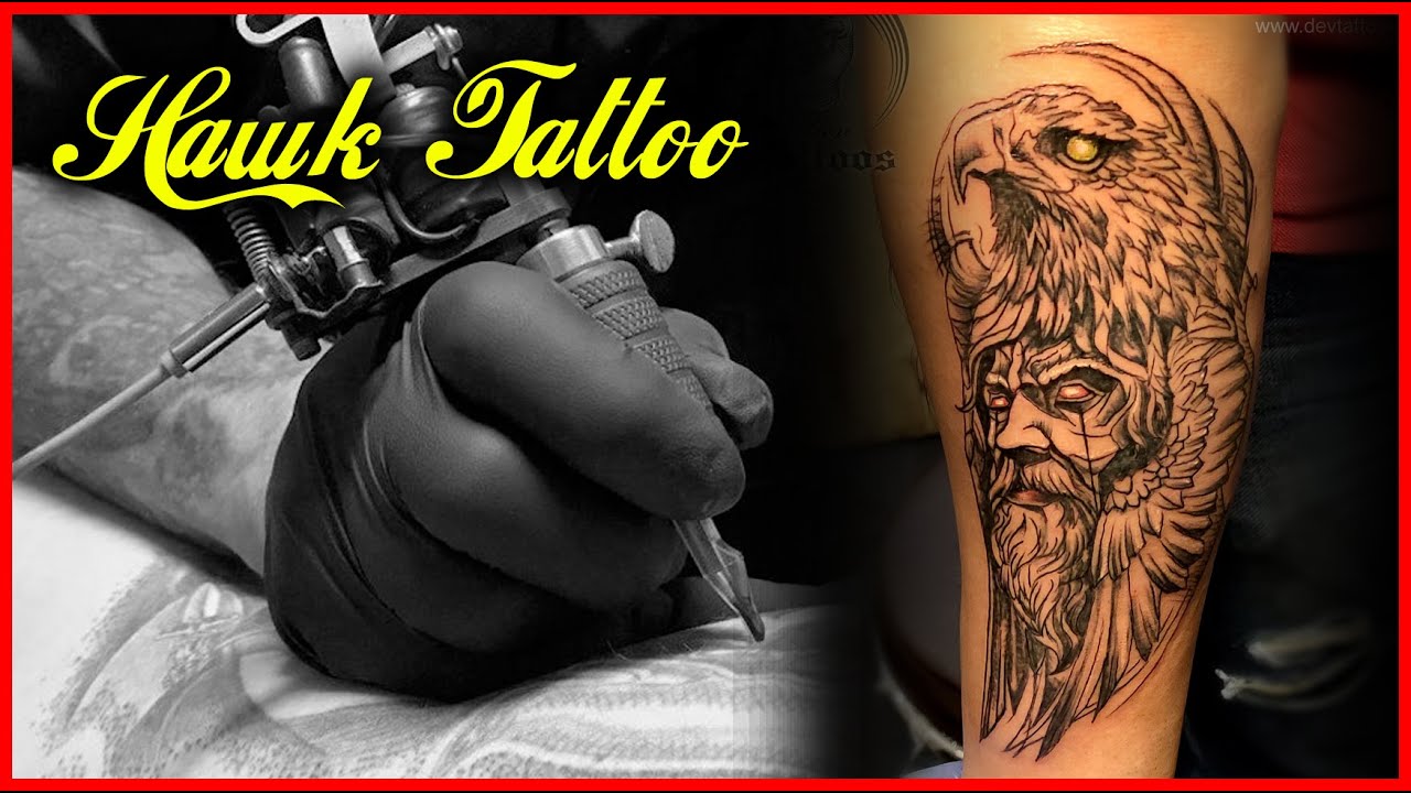 Hawk Tattoo | Hawk Custom Tattoo | 3d Tattoo | Tattoo Artist In Delhi | Tattoo Studio In Delhi