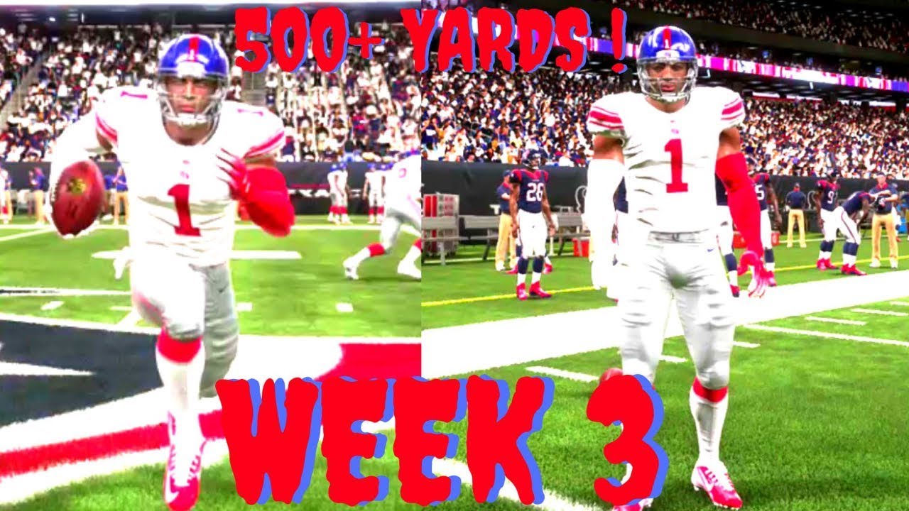 Madden 19 career mode RB Ep 3 - POWER/SPEED BACK CREATION LEADING NFL IN RUSHING YARDS 500+ *CRAZY**