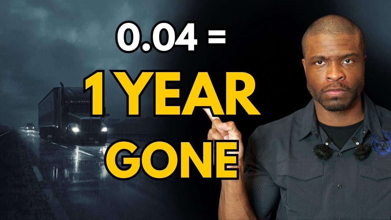 CDL Truckers: 0.04 Can End Your Career