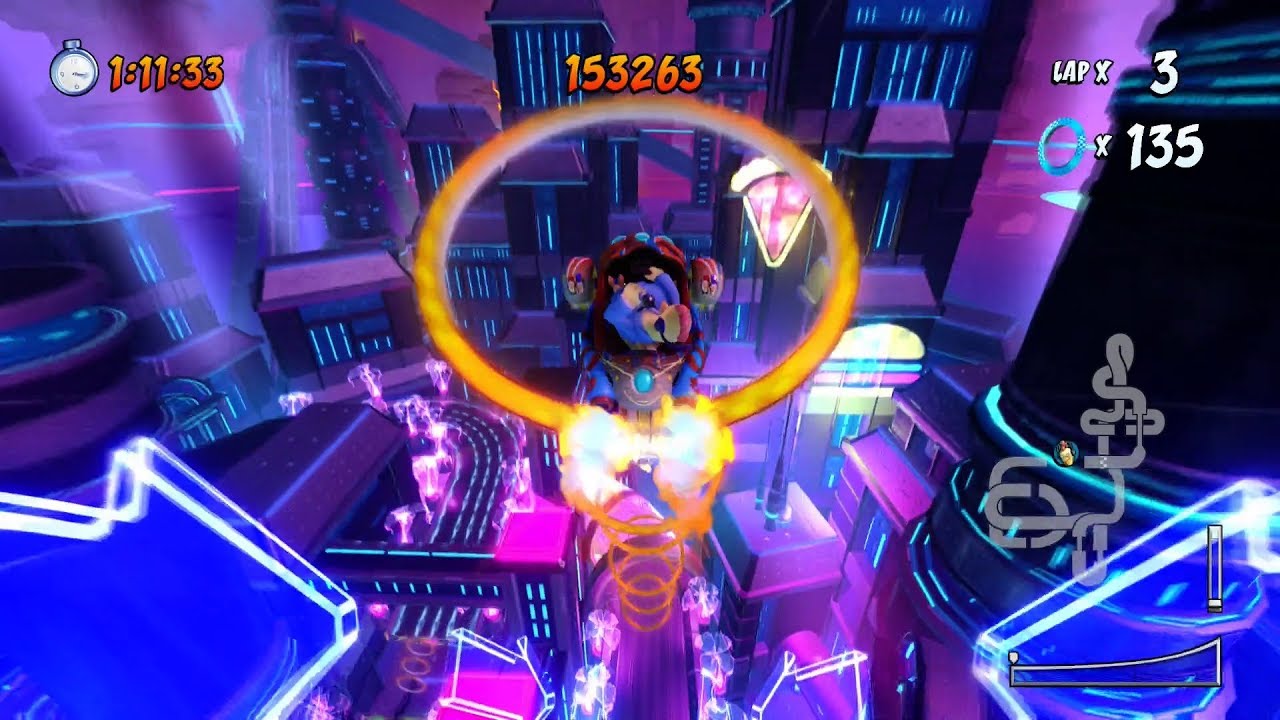 CTR Nitro Fueled - Ring Rally #23: Electron Avenue (1 133 292 points)