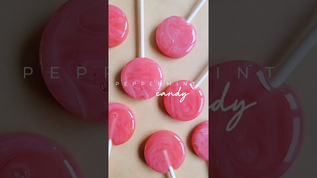 Classic Peppermint Candy lollipops 🍭 #shorts