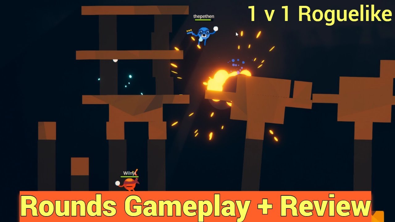 Rounds Steam PC Gameplay + Review - Roguelike 1 v 1 Local/Online Multiplayer Shooter Is So Good!