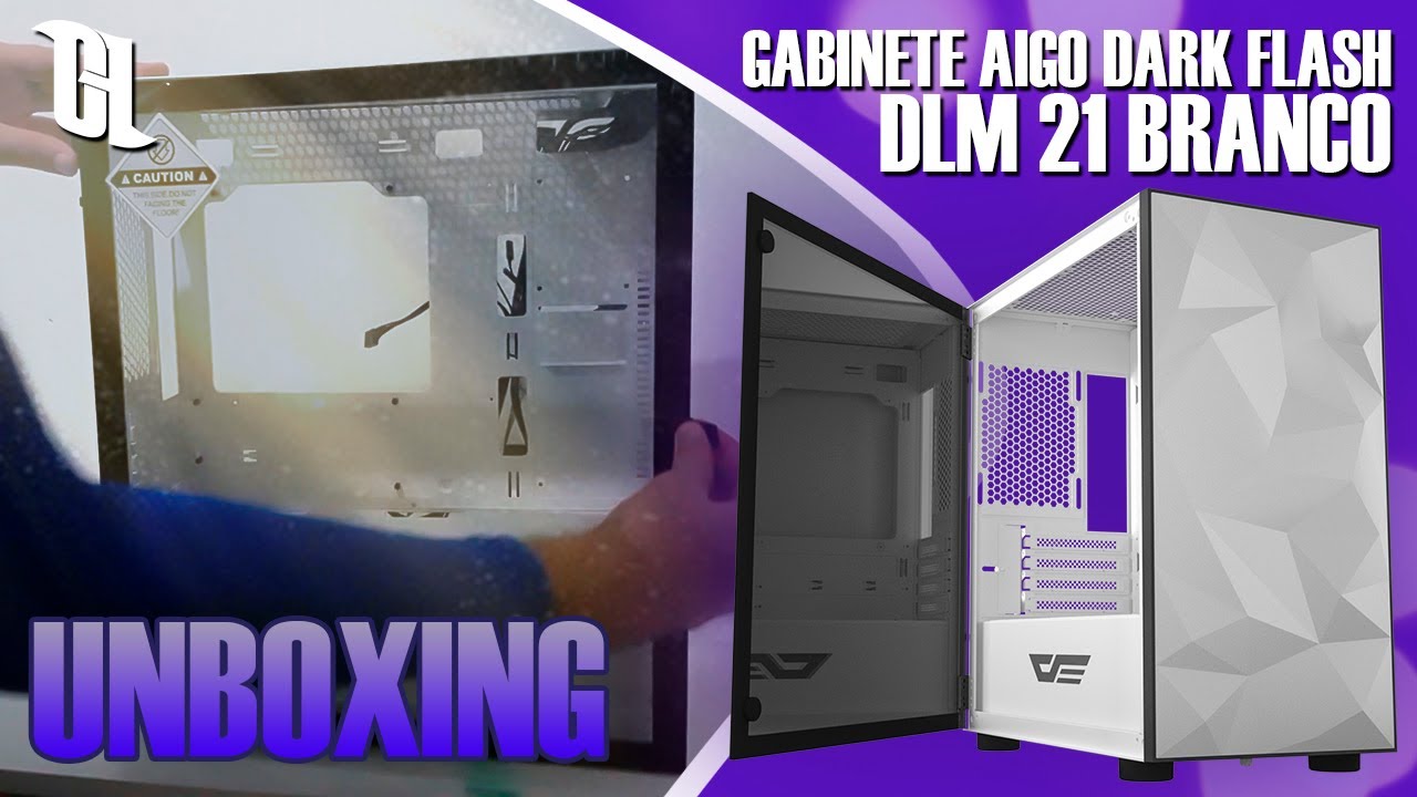 GABINETE GAMER AIGO DARKFLASH DLM 21 - UNXBOXING