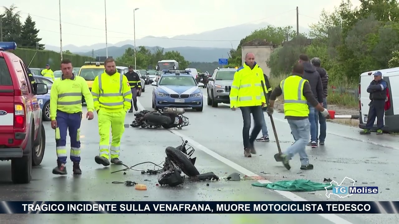 Tragico incidente sulla Venafrana, muore motociclista tedesco