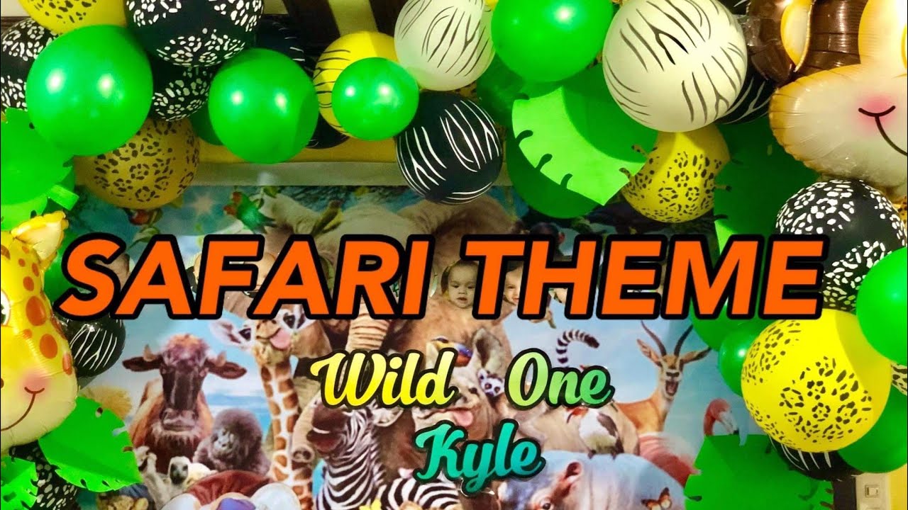Safari themed birthday party /500 peso budget DIY