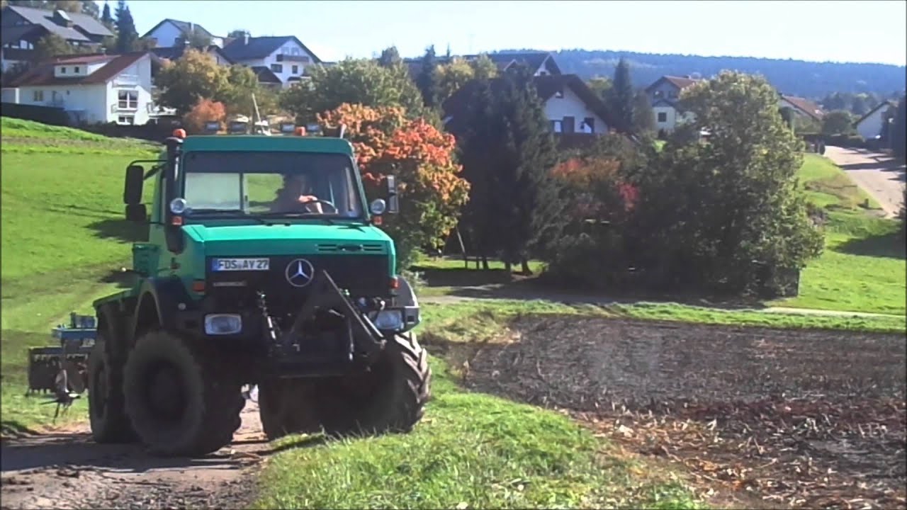 Grubbern mit MB-Unimog 1700 und Lemmken Smaragd 9