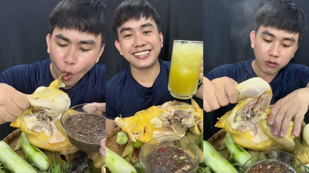 Gà Hấp Mía Da Vàng Vàng Ươm Ngon Nhứt Nách | Sugarcane Steamed Chicken | Tùn Thích Mukbang