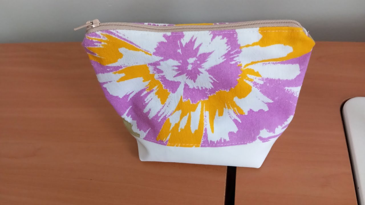 Makyaj çanta dikimi Artan kumaşlarımdan makyaj çantası diktim #geridönüşümfikirleri #diy 