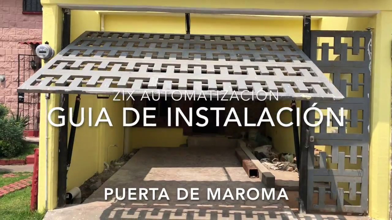 Instalación de una Puerta de Maroma