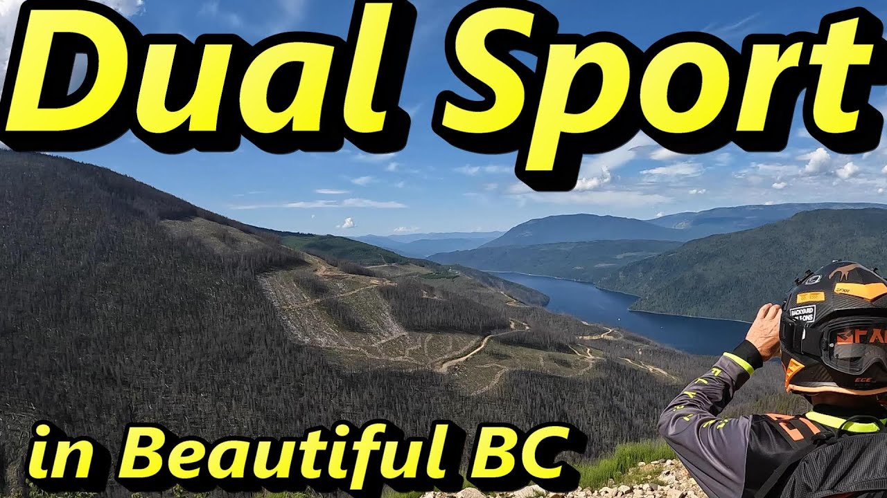Beautiful BC, Dual Sport ride.  Scenic vistas, waterfalls, washouts, jungle hike, pavement and dirt