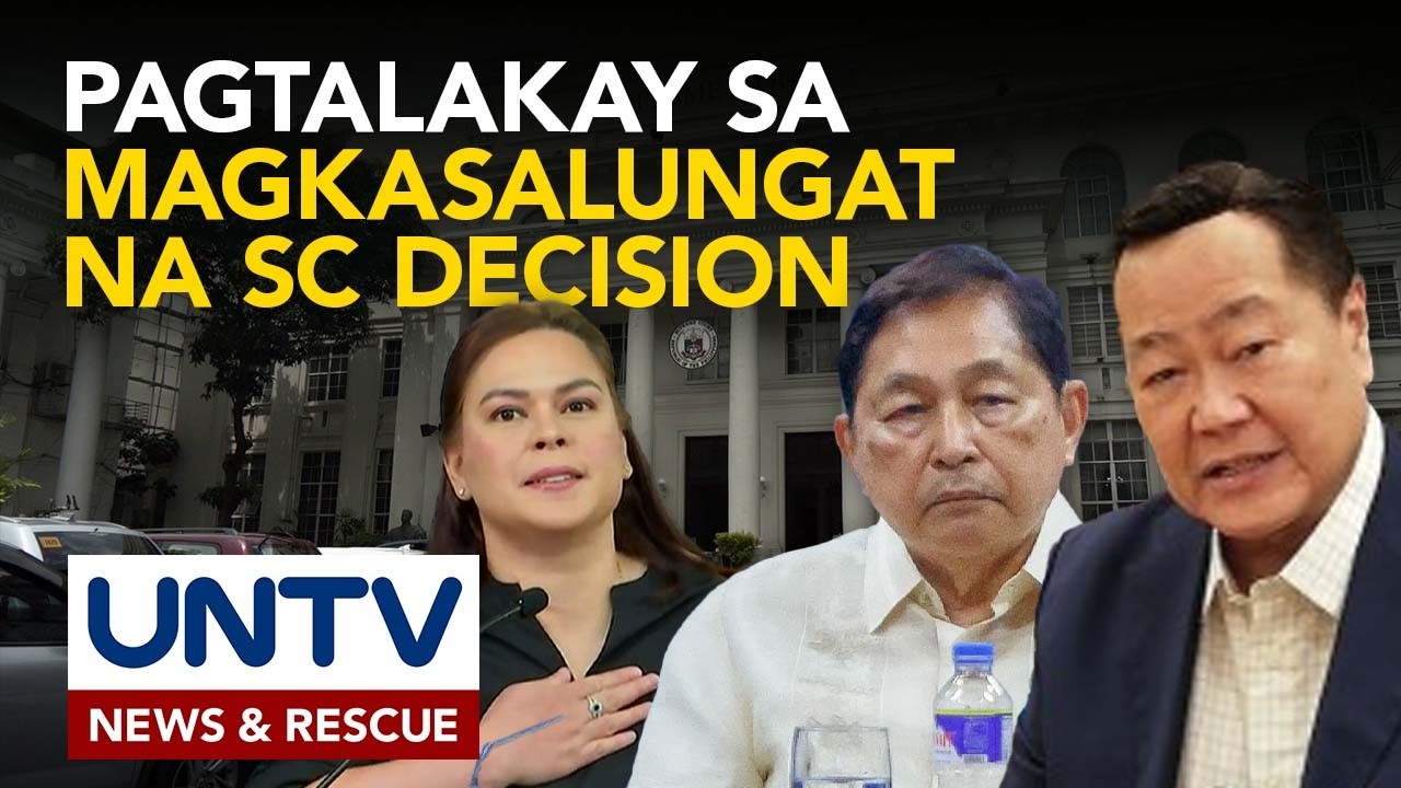Umano’y magkasalungat na SC decision sa impeachment case vs VP Sara, tinalakay ng retired justices