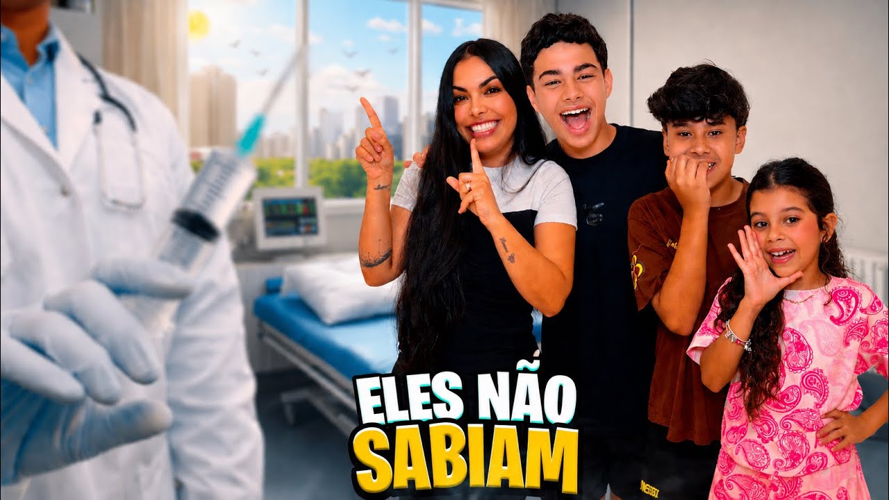 ELES ACHAM QUE TER&Atilde;O UMA SURPRESA, MAS VAI SER VACINA 💉eles choraram? 