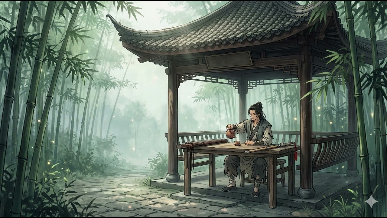 🍵 Zen Bamboo Forest | Oriental Chillhop & Guzheng Lofi | 國風武俠竹林 Lo-Fi