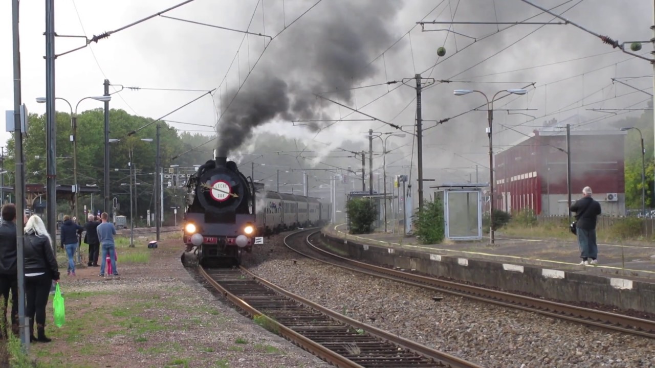 Fête du rail Longueau 2019. Départ de la 231k8.