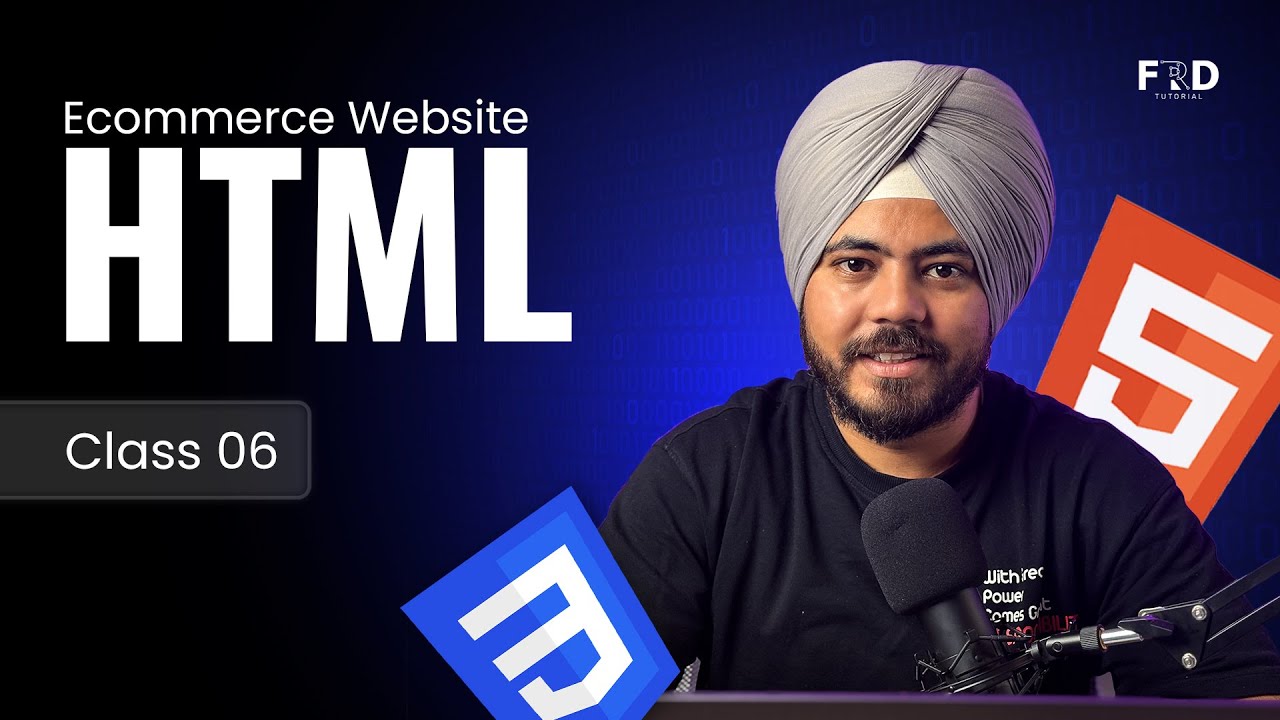 Ecommerce Website HTML Tutorial &mdash; Footer &  Subscription Form | Free Course (6 Lessons)