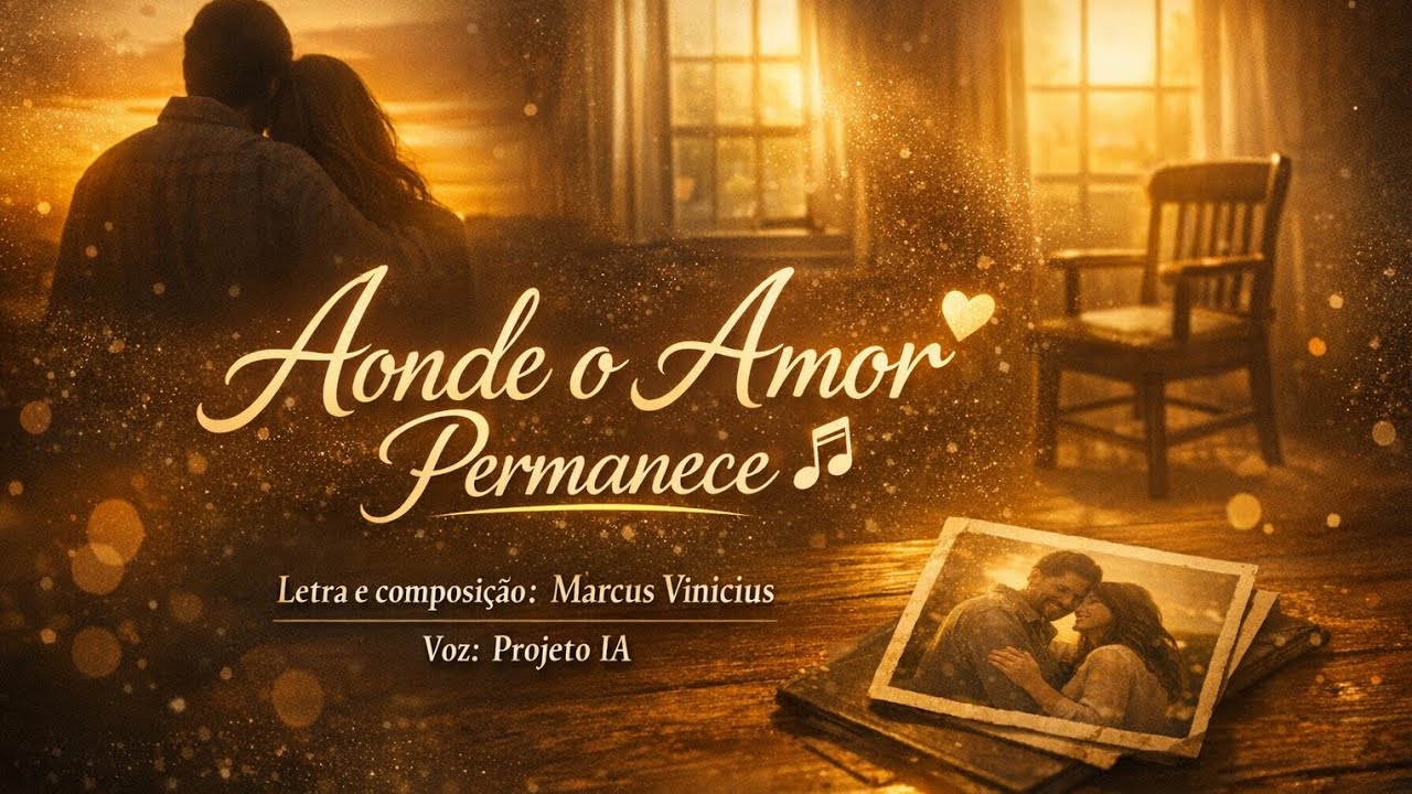 Música - Aonde o Amor Permanece 🎶Letra e composição: Marcus ViniciusVoz: Projeto IA