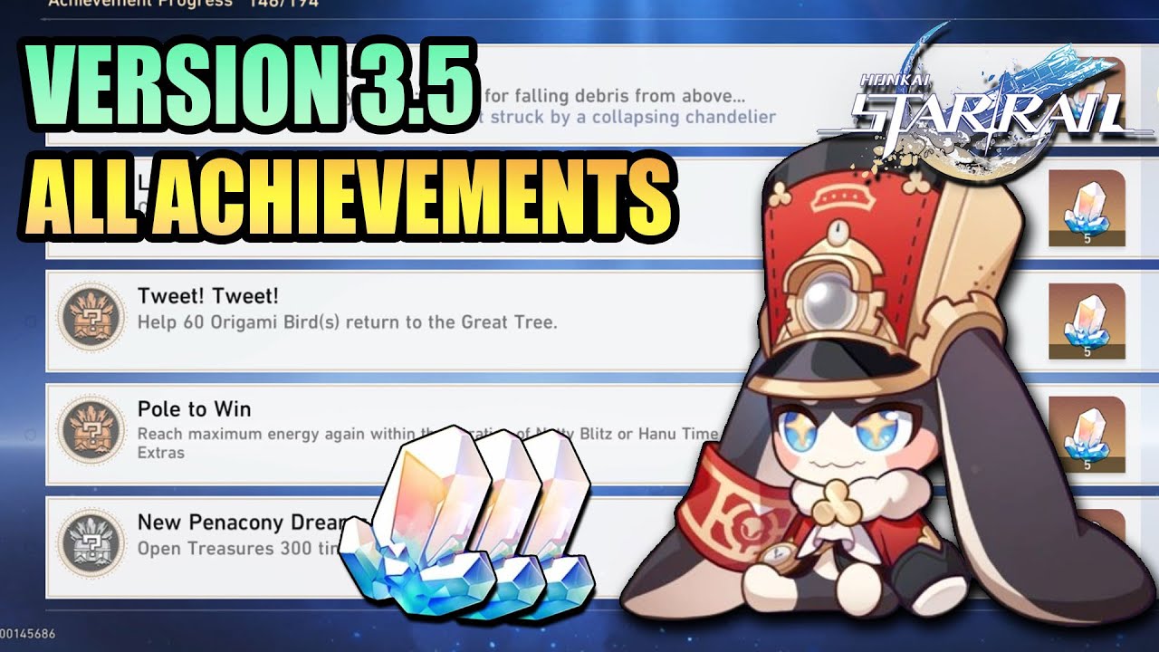 Version 3.5 All Achievements HONKAI STAR RAIL