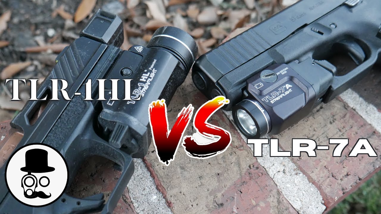 RECOIL REDUCTION - Streamlight TLR-1HL vs. Streamlight TLR-7A - And comparing the two popular WMLs