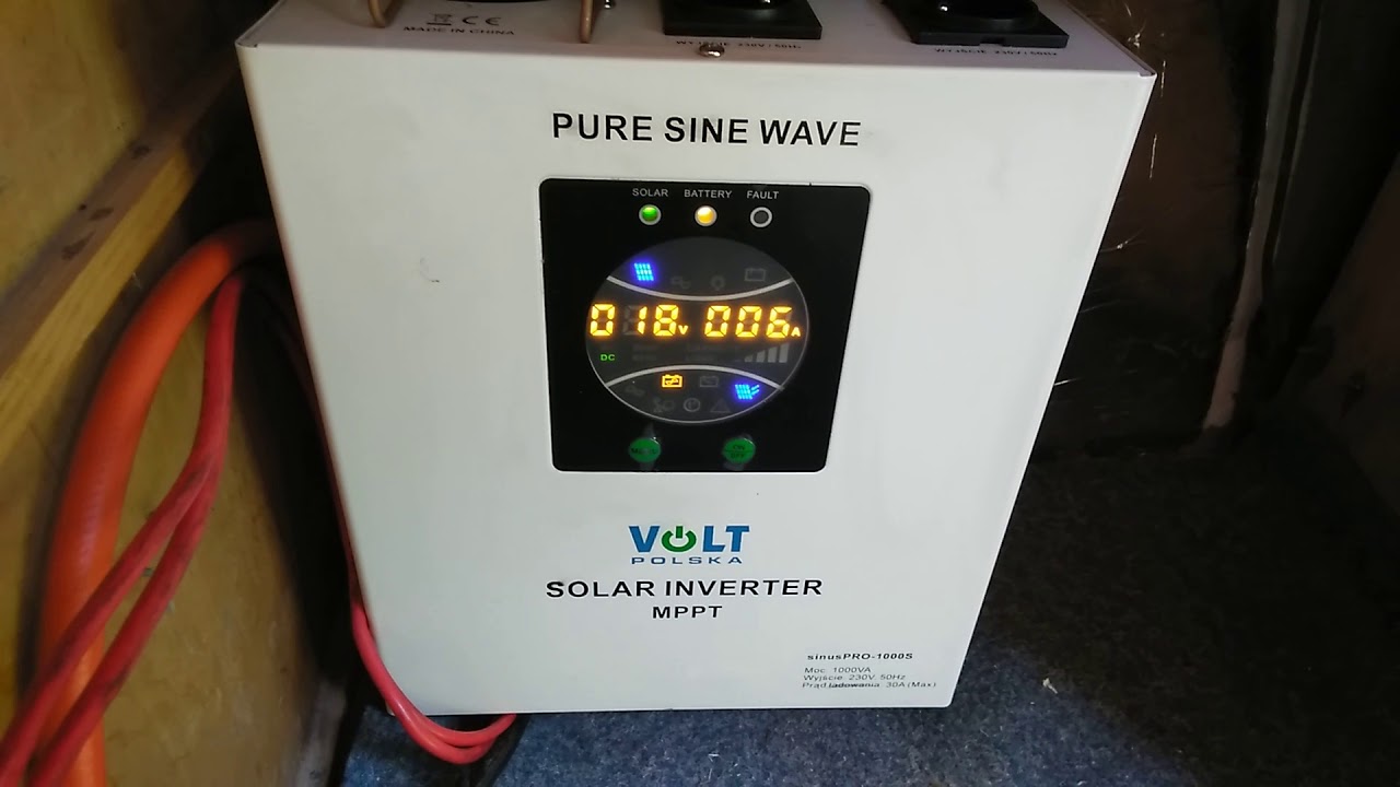 sinus pro 1000s w kempingu , panele słoneczne