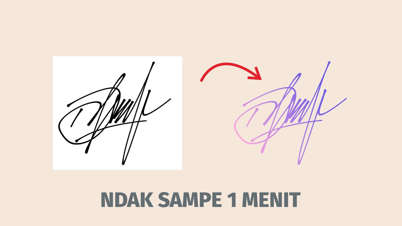 CARA CEPAT REMOVE BACKGROUND TANDA TANGAN DI COREL DRAW