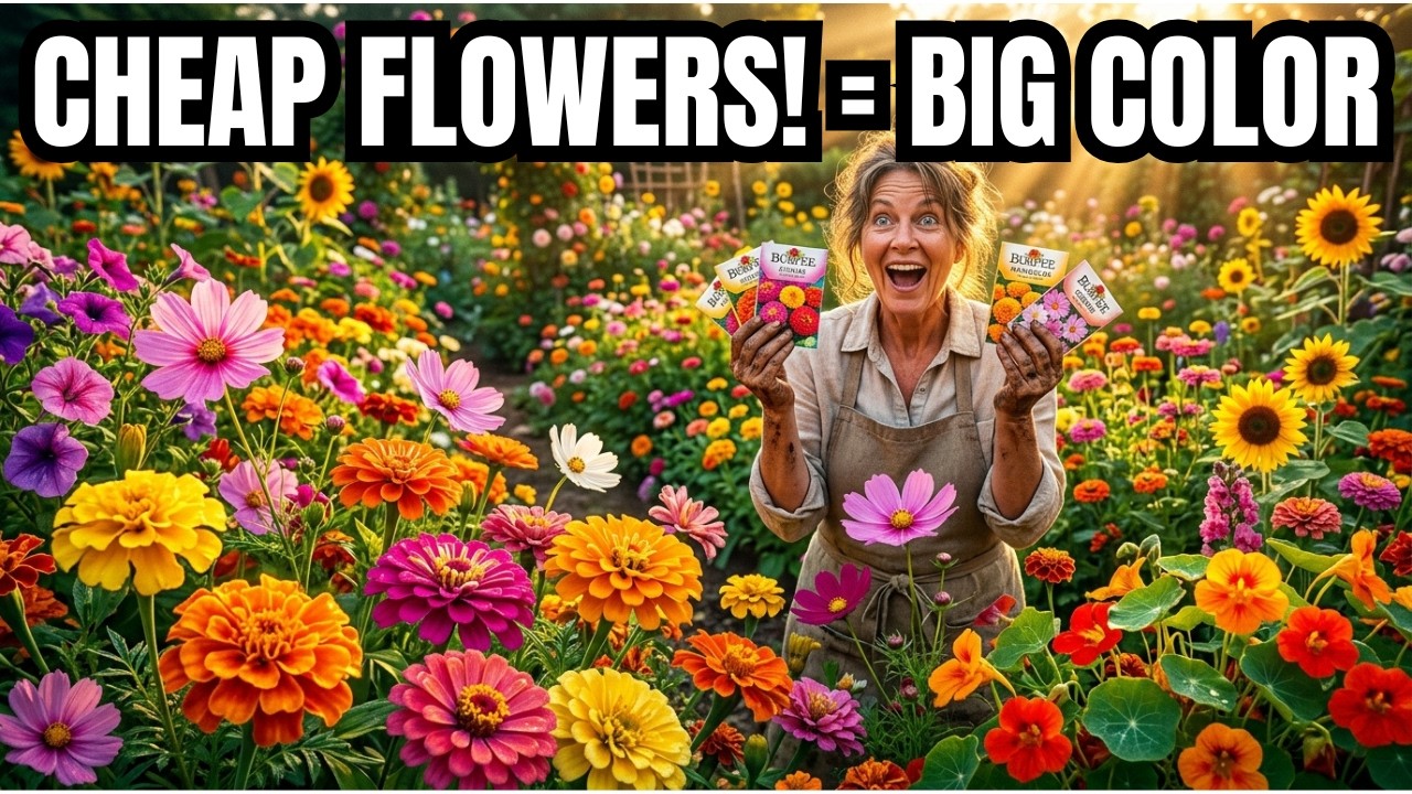 😍7 Low-Cost Annuals That Bloom All Season (Budget Garden Secrets)