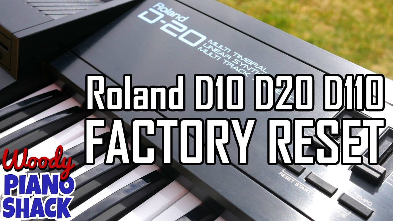 Roland D20 factory reset | Roland D10 | Roland D110