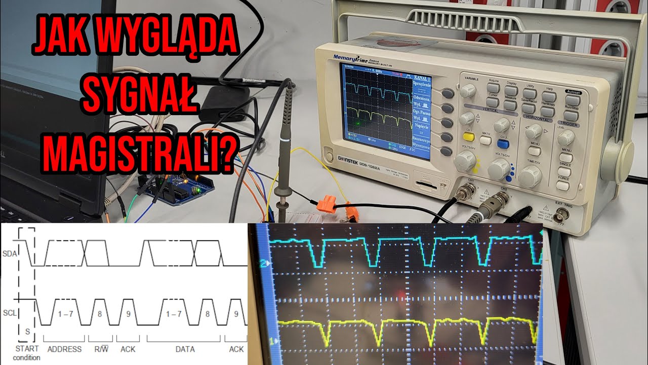 I2C, OneWire, RS232 - jak wygląda sygnał na magistrali? | Pomiary, oscyloskop, Arduino | Rivlo