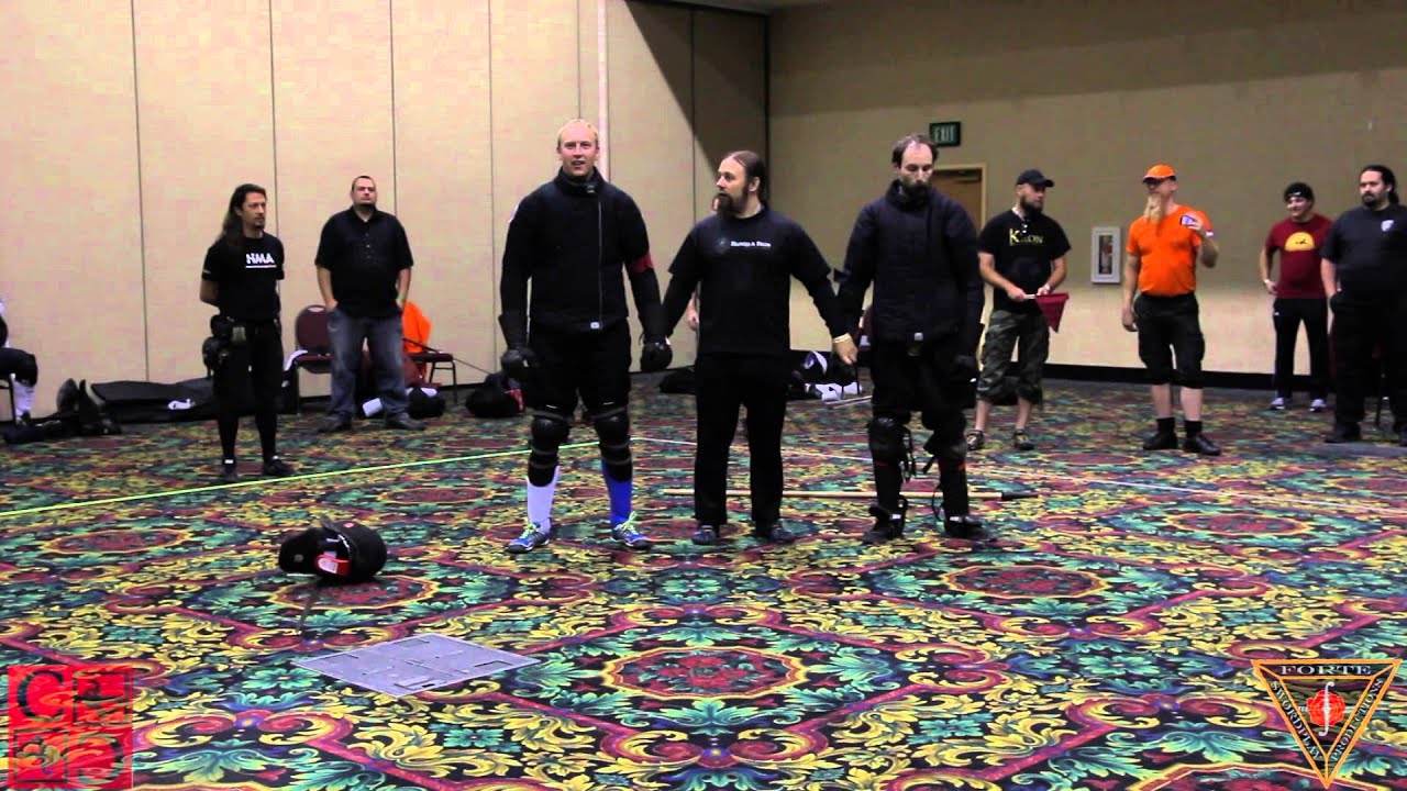 Combat Con 2014 Longsword Final (Dennis Ljungqvist vs. Richard Marsden) with Colin Cunningham