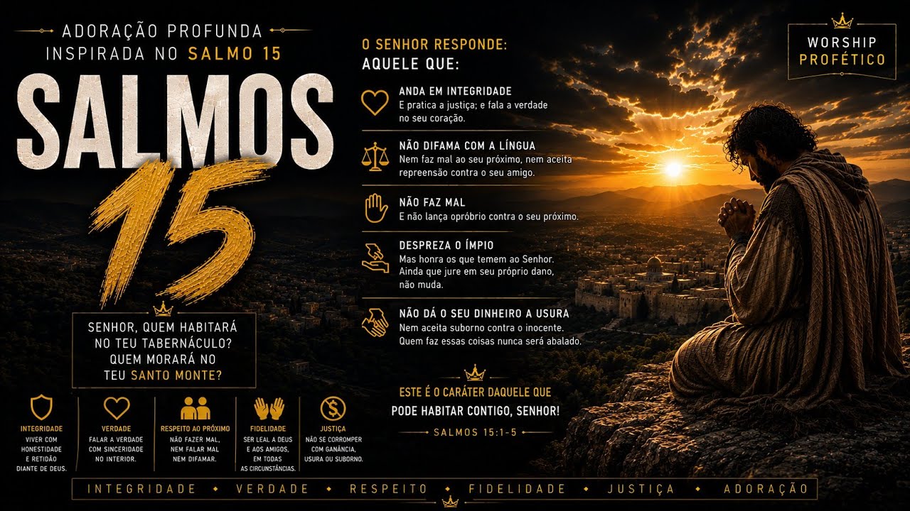 SALMO 15 — QUEM HABITARÁ NO TEU SANTO MONTE?