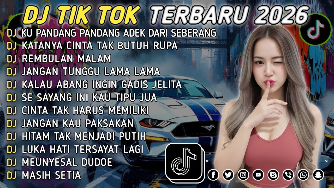 DJ TIKTOK TERBARU 2025 || DJ CINTA DARI SEBERANG 🎵 DJ KATANYA CINTA TAK BUTUH RUPA 🎵 FULL ALBUM❗❗