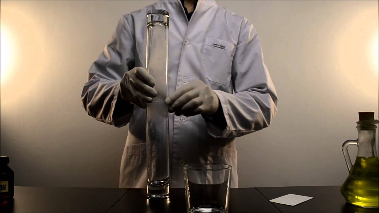 Химический дым из аммиака и соляной кислоты/Chemical smoke from ammonia and hydrochloric acid