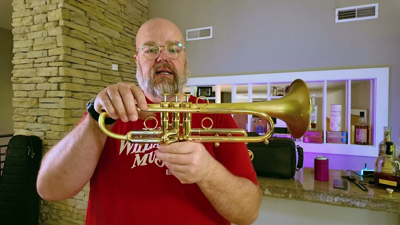 Taylor Piranha Trumpet: Yellow Brass, French Bead, Bauerfeind Magic!
