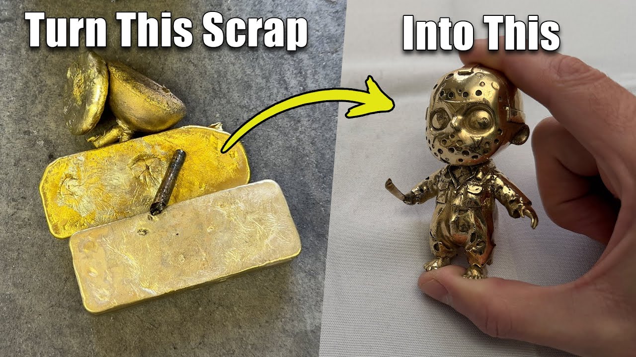Making Baby Jason From Bronze Scrap Metal - Friday The 13th Casting Art