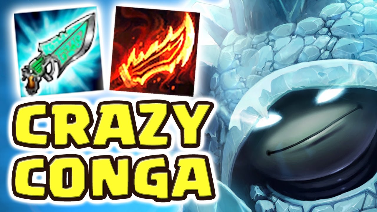 THE BEST SECRET OP TEAM | FRIENDS CRAZY CONGA LINE | NEW CRAZY BUILD RAMMUS JUNGLE - Nightblue3