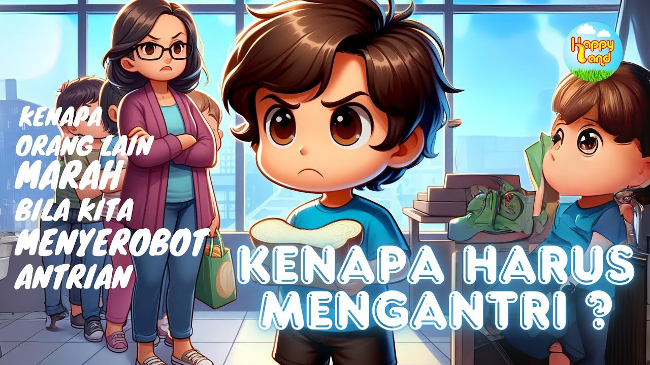 cerita anak interaktif | kenapa harus mengantri | dongeng bahasa indonesia pengantar sebelum tidur