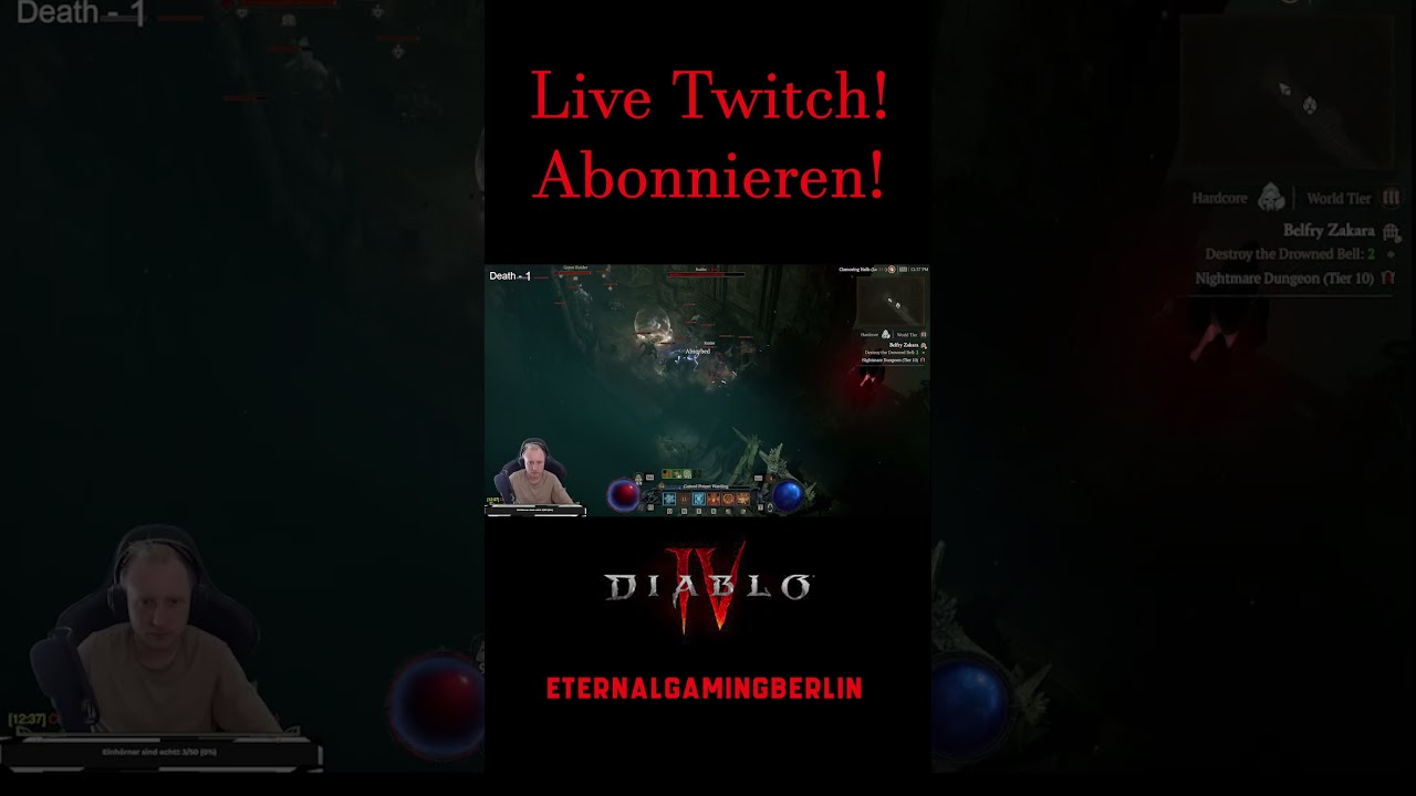 Schaffen wir das? Server sagt NEIN! #deutsch #solo #diablo4 #eternalgaming #livestream #death