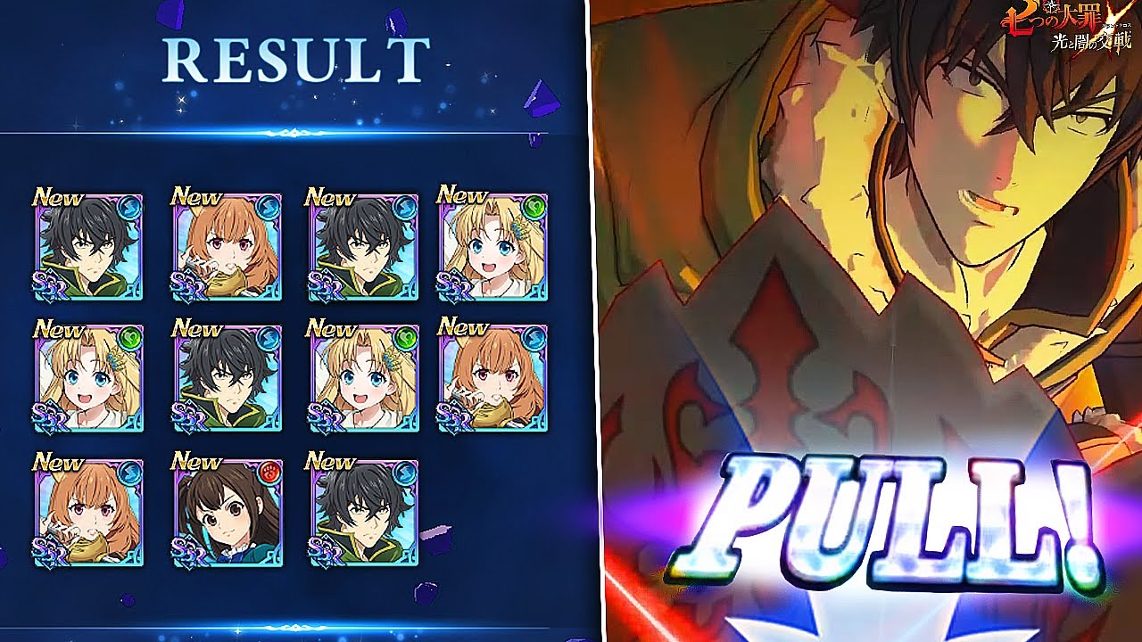 3000 GEMS?! SHIELD HERO COLLAB 6/6 SUMMONS + LIVE SHOWCASES! | Seven Deadly Sins: Grand Cross