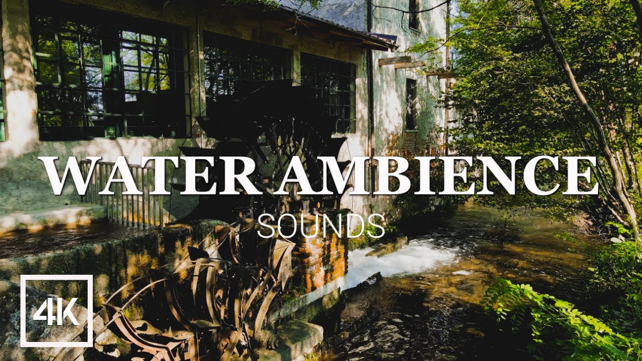 Watermill Brown Noise Hydropower Sound for Relaxation, Sleep, ASMR