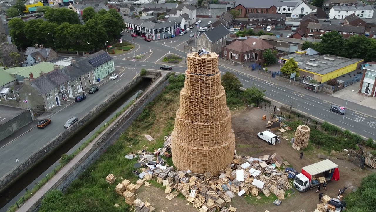 Newtownards bonfires 2021