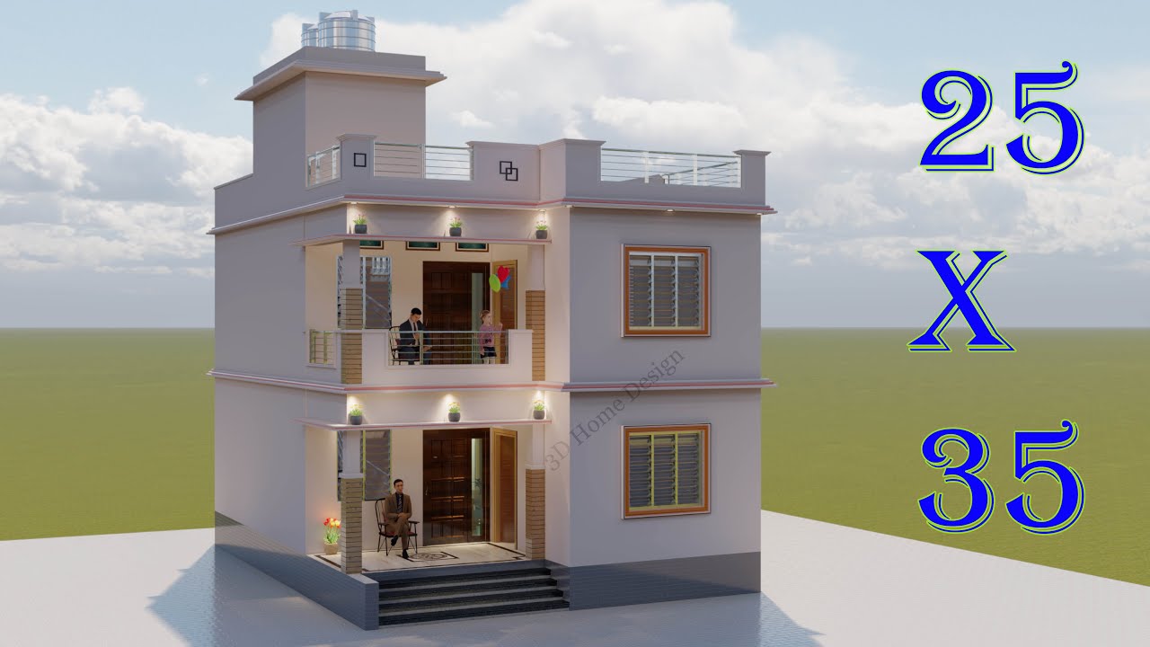 25x35 Home Plan Idea II Ghar ka Design II 3d Home Tour Idea II Simple House Design II Beautiful Home
