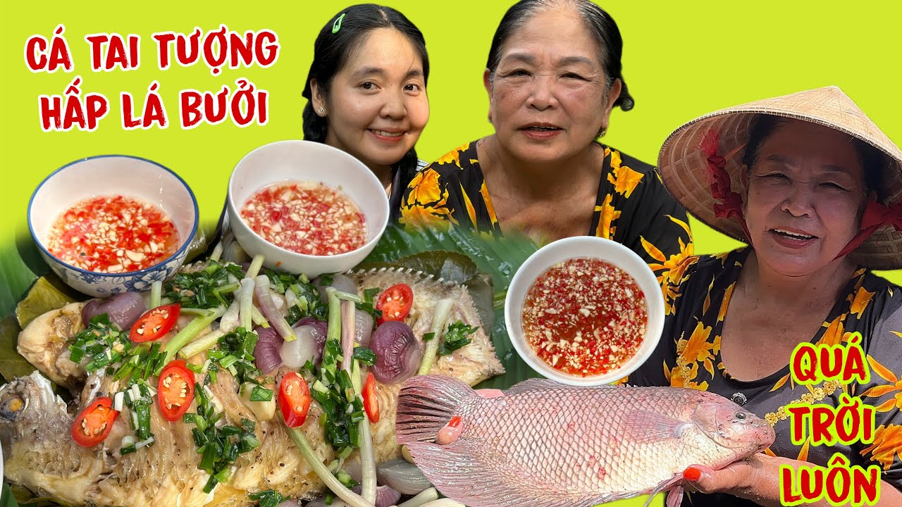 Cá Nào Hấp Lá Bưởi Cuốn Bánh Tráng Cũng Ngon , Huỳnh Như Vlogs Nấu Ăn Cùng Mẹ