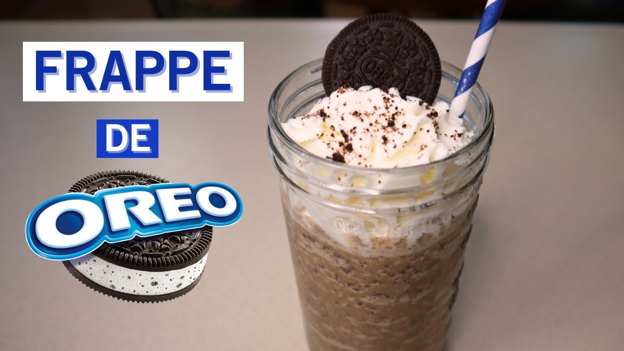 COMO HACER UN FRAPPE DE OREO ☕💙 Receta Facil y Rapida